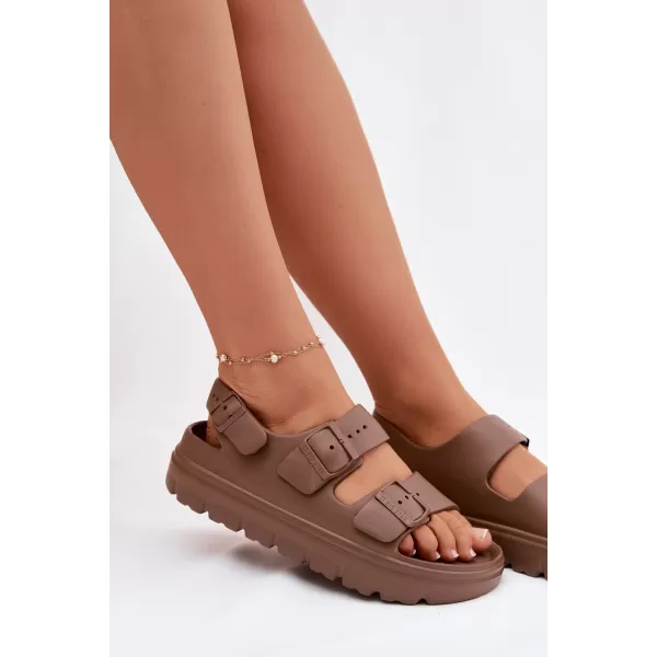  Ženske sandale BIG STAR SHOES TT274A035 RJAVA/BEŽ 
