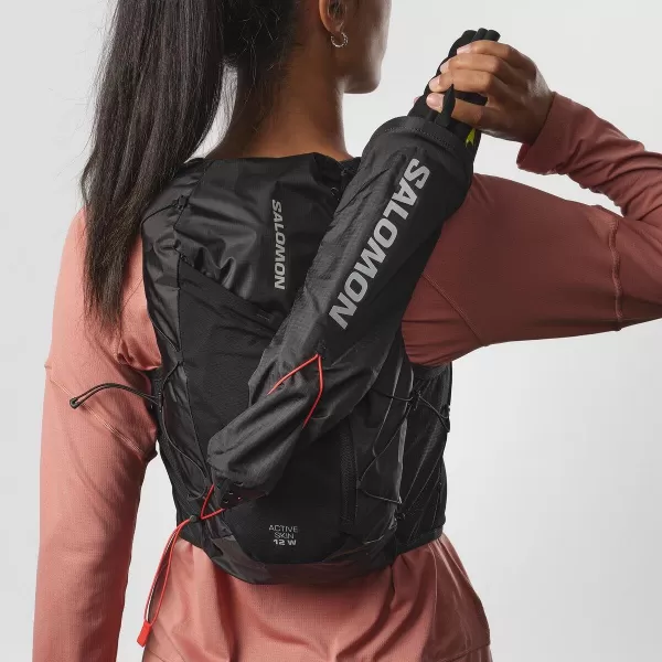  Ženski nahrbtnik SALOMON ACTIVE SKIN 12 LC2178600 ČRNA/KOVINSKA 