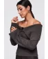 Ženski pulover OMBRE OW-SW-E0011 RJAVA