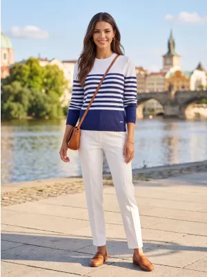 Ženski pulover ALTISPORT IDAIA TEMNO MODRA
