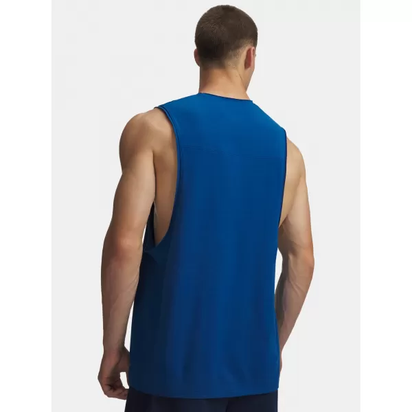  Moški brezrokavnik UNDER ARMOUR HOOPS TRAINING TANK 6012823-426 MODRA 