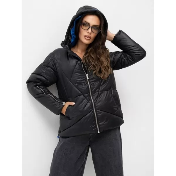  Ženska jakna SUBLEVEL D50048X44517A2 ČRNA 