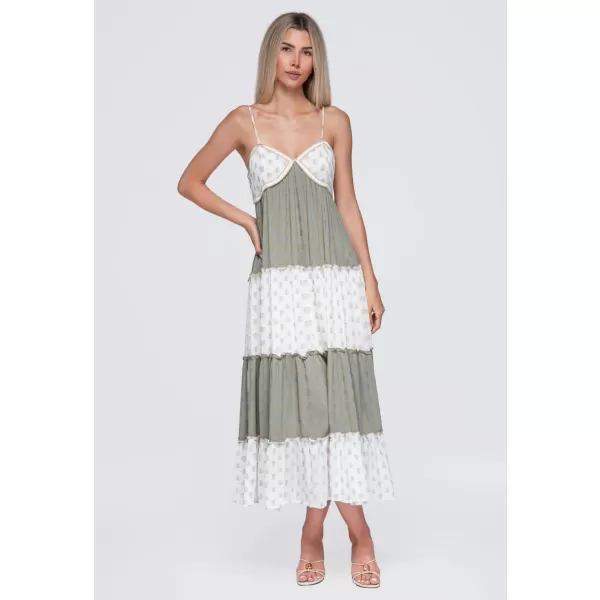  Obleka OMBRE OW-DLR-E0007 ZELENA 