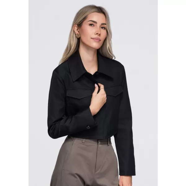  Ženska jakna OMBRE OW-BL-E0007 ČRNA 