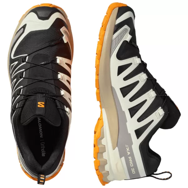  Moški čevlji SALOMON XA PRO 3D V9 GORE-TEX L47881900 ČRNI/VANILJEV LED/KURKUMA 