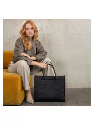 Torba REISENTHEL DAILY SHOPPER ROMB ČRN