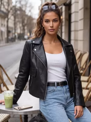 Ženska jakna DSTREET TY5716 ČRNA