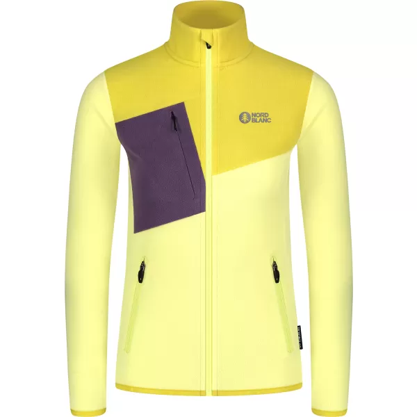  Lahek ženski pulover iz flisa NORDBLANC BEECH NBSFL8375 JANTAR 