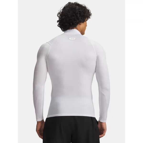  Moška majica s kratkimi rokavi UNDER ARMOUR UA HG ELITE COMP MOCK LS 6015385-100 BELA 
