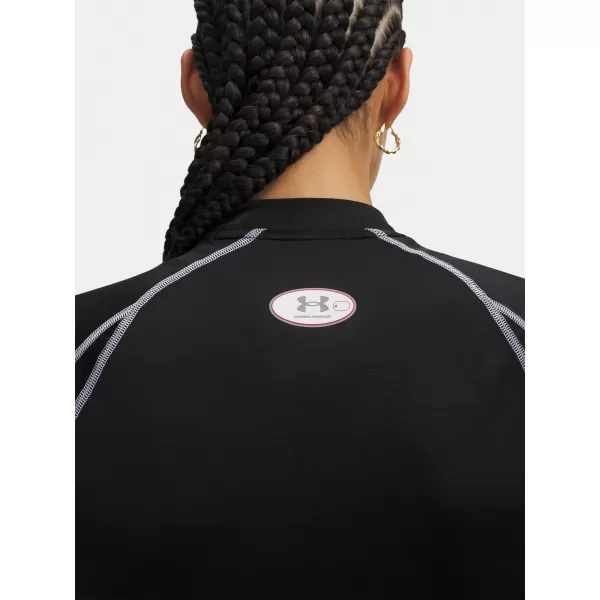  Ženska majica s kratkimi rokavi UNDER ARMOUR HEATGEAR ELITE CROP MCK SS 6014710-008 ČRNA 