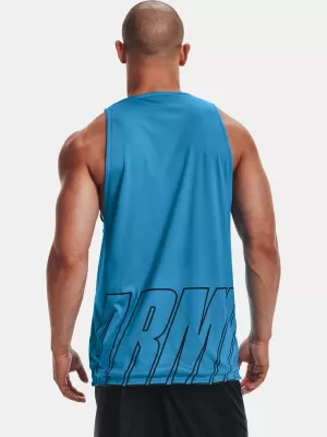 Moški brezrokavnik UNDER ARMOUR UA BASELINE REVERSIBLE TANK 1361899-422 MODRA