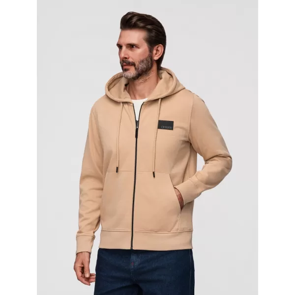 Moški pulover OMBRE OM-SSZP-0256 PESEK 