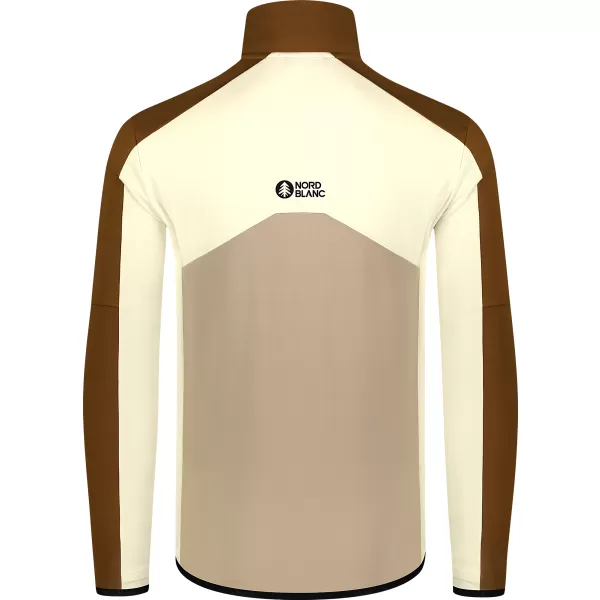  Moški powerfleece pulover NORDBLANC CUSP NBSFM8334 RJAVA 