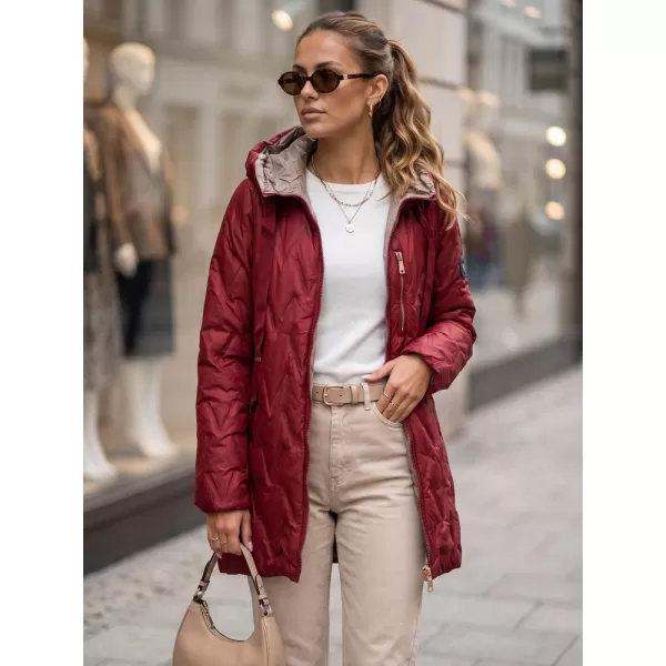  Ženska jakna DSTREET TY5771 BORDO 