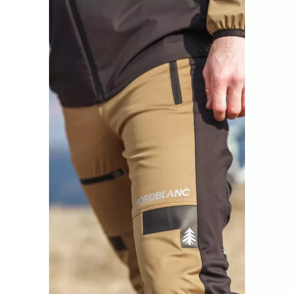  Moške nepremočljive hlače za več športov NORDBLANC RIDGEWALK NBSPM8325 RJAVA 