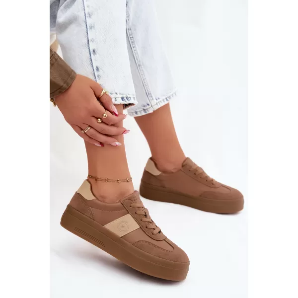  Ženske superge BIG STAR SHOES UU274015 RJAVA/BEŽ 