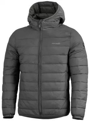 Moška jakna PENTAGON AURORA 2.0 PUFFER HOODED JACKET K08048-2.0 PEPELNO SIVA