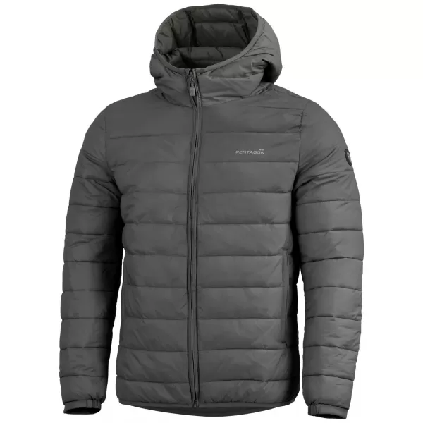  Moška jakna PENTAGON AURORA 2.0 PUFFER HOODED JACKET K08048-2.0 PEPELNO SIVA 