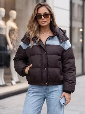 Ženska jakna DSTREET TY6088 RJAVA