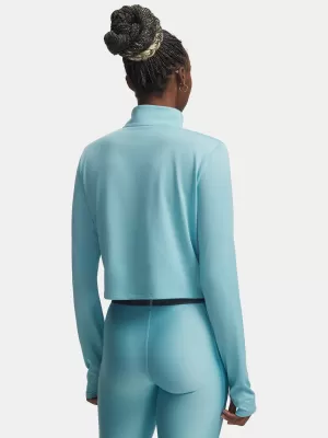Ženska majica s kratkimi rokavi UNDER ARMOUR TECH BRANDED 1/2 ZIP 6009988-425 MODRA