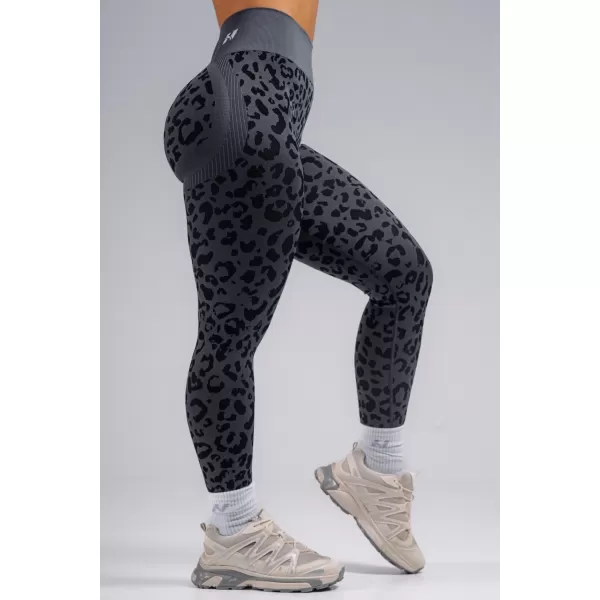  Kompresijske push-up pajkice z leopardjim potiskom NEBBIA PRIMAL 849 ČRNI LEOPARD 