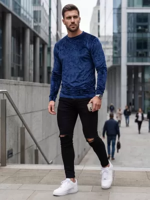Moški pulover DSTREET BX5531 TEMNO MODRA