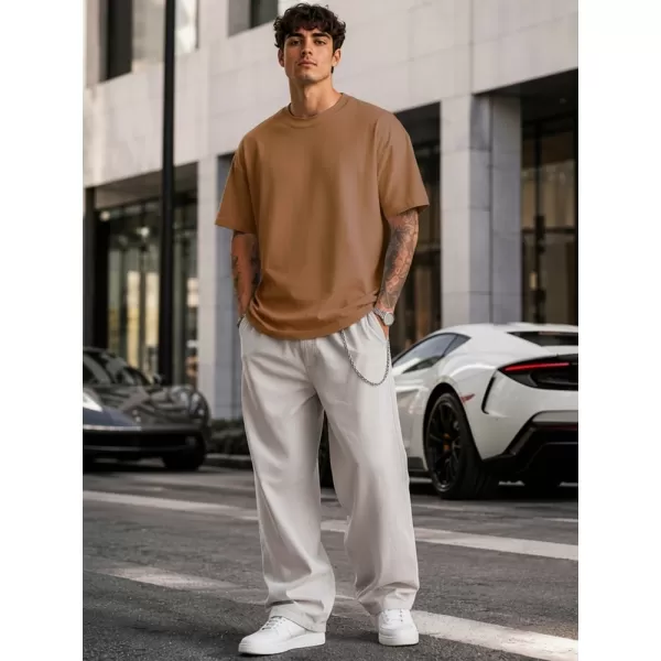  Moška majica s kratkimi rokavi DSTREET RX5685 KARAMELA 