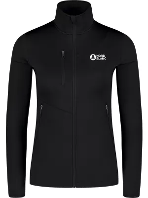 Ženski powerfleece pulover NORDBLANC CRISP NBSFL8338 ČRNA