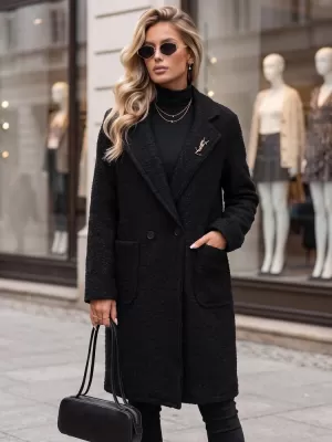 Ženski plašč DSTREET NY0782 ČRNA