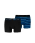 Moške boksarice PUMA ELEMENTS MEN STRIPED BOXERS 2P 93884203 ČRNA/MODRA