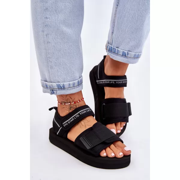  Ženske sandale BIG STAR SHOES LL274784 ČRNA 