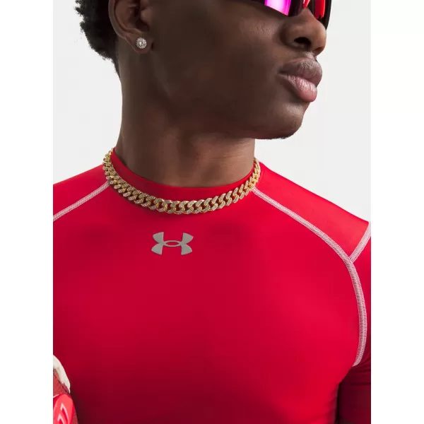 Moška majica s kratkimi rokavi UNDER ARMOUR UA HG ELITE COMP SS 6015382-600 RDEČA 