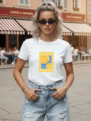 Ženska majica s kratkimi rokavi DSTREET NX8026RY-WH BELA