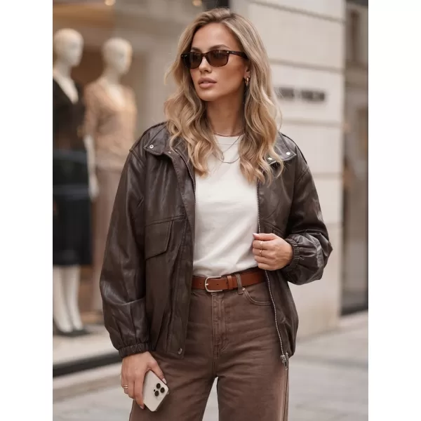  Ženska jakna DSTREET TY6070 RJAVA 