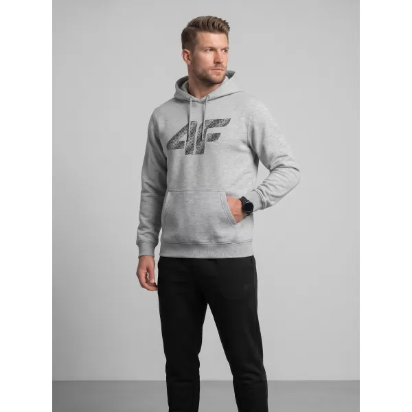  Moški pulover 4F WMM00TSWSM2548 HLADNO SVETLO SIV MELANGE 