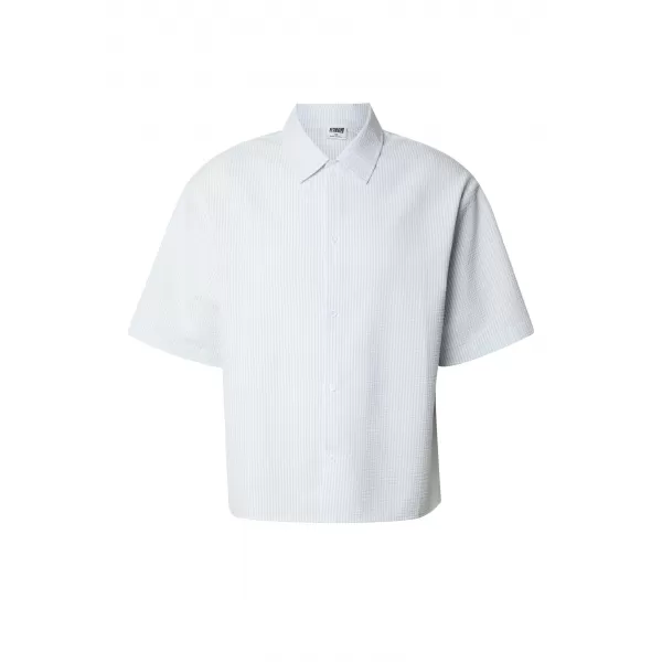  Moška srajca URBAN CLASSICS TB8417-22394 ZAMRZNITEV MODRA/BELA 