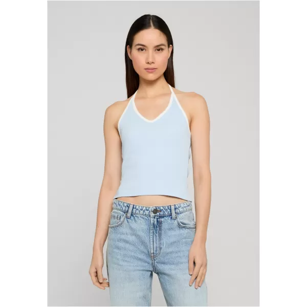  Ženski top URBAN CLASSICS TB8352-21550 ZAMRZNITEV MODRA 