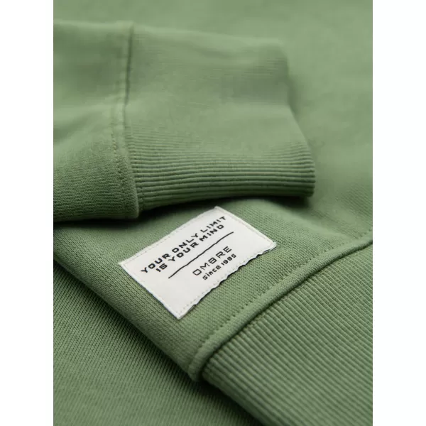  Moški pulover OMBRE OM-SSBN-0271 ZELENA 