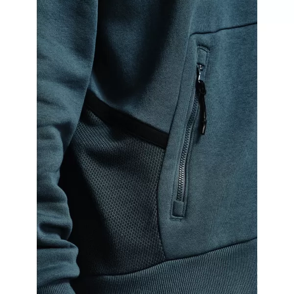  Moški pulover UNDER ARMOUR RIVAL FLEECE AMP FZ HD 1357113-467 MODRA 