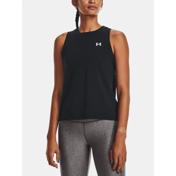  Ženski brezrokavnik UNDER ARMOUR UA ESSENTIAL CTTN STRCH TANK 1376959-001 ČRNA 
