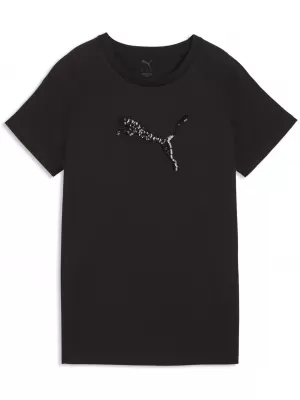 Ženska majica s kratkimi rokavi PUMA ESS SEQUINS TEE 69457601 ČRNA PUMA