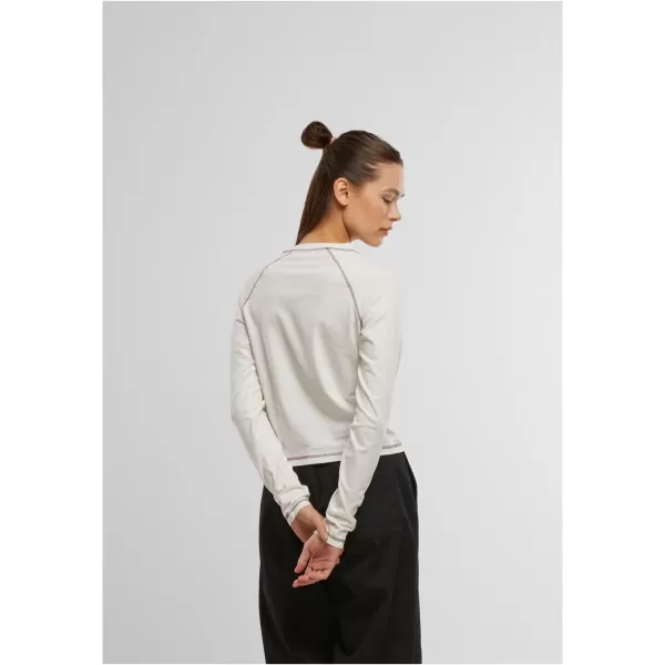  Ženska majica s kratkimi rokavi URBAN CLASSICS TB7730 UMAZANO BELO 