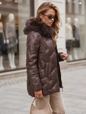 Ženska jakna DSTREET TY5814 VIJOLIČNA