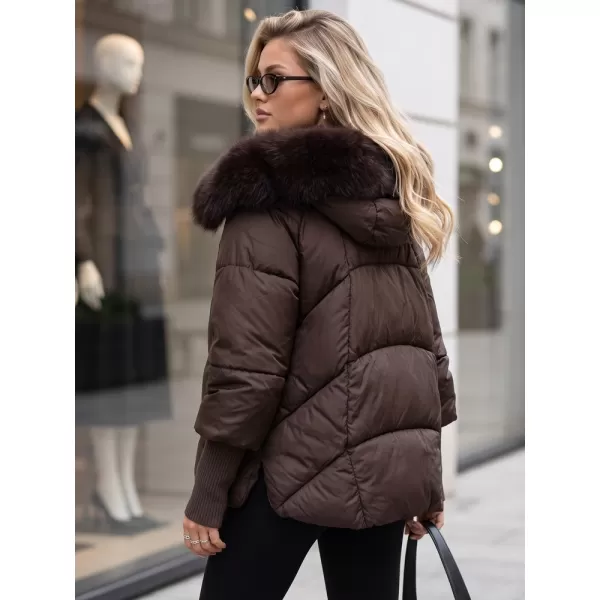  Ženska jakna DSTREET TY5993 RJAVA 