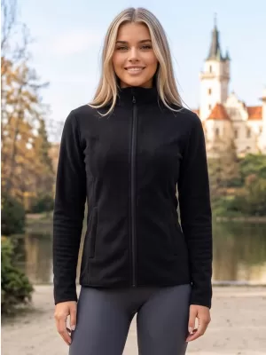 Ženski pulover iz flisa ALPINE PRO SIUSA 4 ČRNA