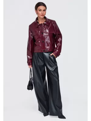 Ženska jakna OMBRE OW-JAFL-0145 BORDO