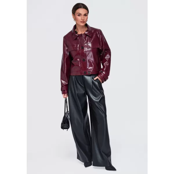  Ženska jakna OMBRE OW-JAFL-0145 BORDO 