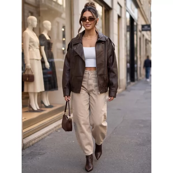  Ženska jakna DSTREET TY5961 RJAVA 