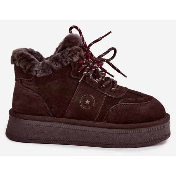  Ženski snežaki BIG STAR SHOES UU274312 ČOKOLADA 