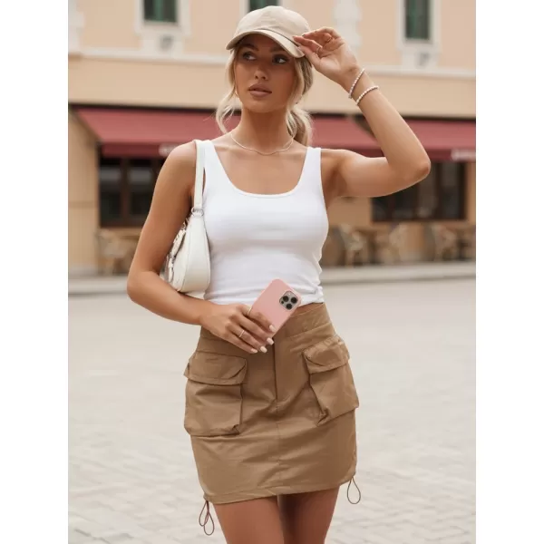  Žensko krilo DSTREET CY0440 KARAMELA 